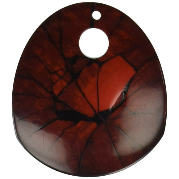 Expo International 50mm x 44mm Fashion Pendant-BD53232 | Red Multi Jewelery Beads