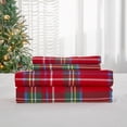 thumbnail image 6 of Gogreen 4PC Queen Size Christmas Sheet Set Deep Pocket Fit 16", Breathable Microfiber Super Soft Bedsheet, Christmas Decoration, Christmas Gift for Women, Men - Red Plaid, 6 of 8