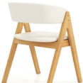 thumbnail image 3 of Spaco Set of 2 Soft Padded Accent Armchairs for Dining Room-Natural and Beige, Modern Chair for Dorm, Room, Office, 3 of 4