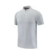 thumbnail image 2 of Blusa y camisa de manga corta con cuello alto para hombre, cuello alto, media cremallera, para fitness y ocio, deportiva, color liso, manga corta, blusas de poliéster para hombre, 2 of 9