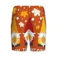 thumbnail image 7 of Daiia Happy Thanksgiving Three Gnomes Mens Woven Stretch Pajama Short,Short Pajama Pants-Medium, 7 of 7