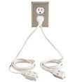 thumbnail image 1 of Collections Etc Double Ended Extension Cord, White, 1 of 4