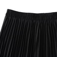 thumbnail image 4 of Satin Skirts for Women Plus Size Hide Belly Pleated Midi Skirt High Waisted Work Casual Dailywear Solid Long Skirt, 4 of 7