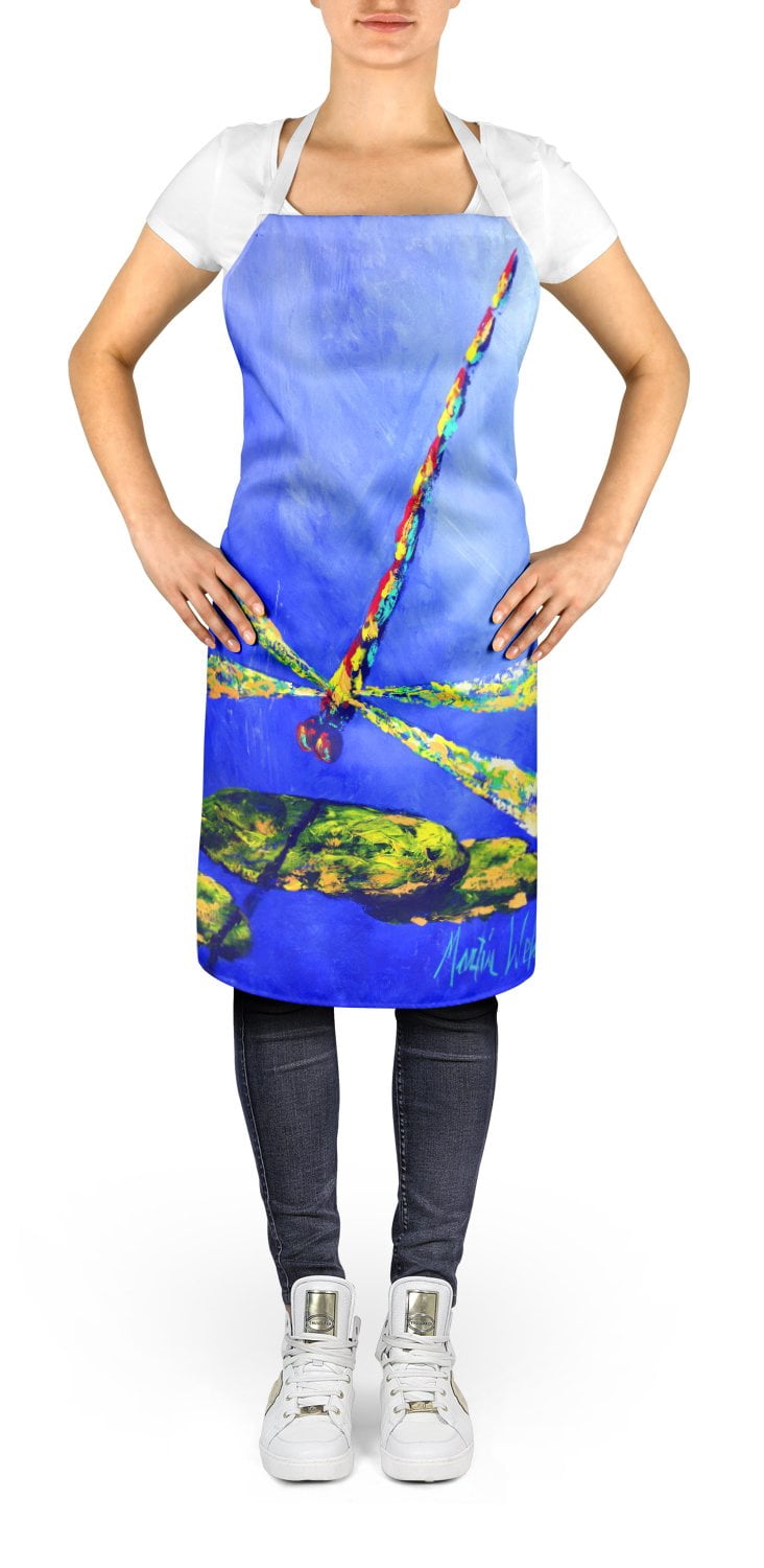 Carolines Treasures MW2023APRON 30 x 27 in. Blue Dragonfly Apron
