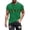 Green, variant on Men's Cute Spooky Cat Pumpkin T-Shirt Halloween Graphic Print Short Sleeve Crewneck Tee Casual Fall Festival Top Novelty Holiday Shirt Flattering Fit Wear Green L