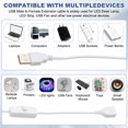 thumbnail image 4 of Uxcell USB Cable with ON/Off Button Switch, Uxcell USB Male to Female Extension Cord, for LED Desk Lamp LED Strip 6.56 ft, 4 of 6