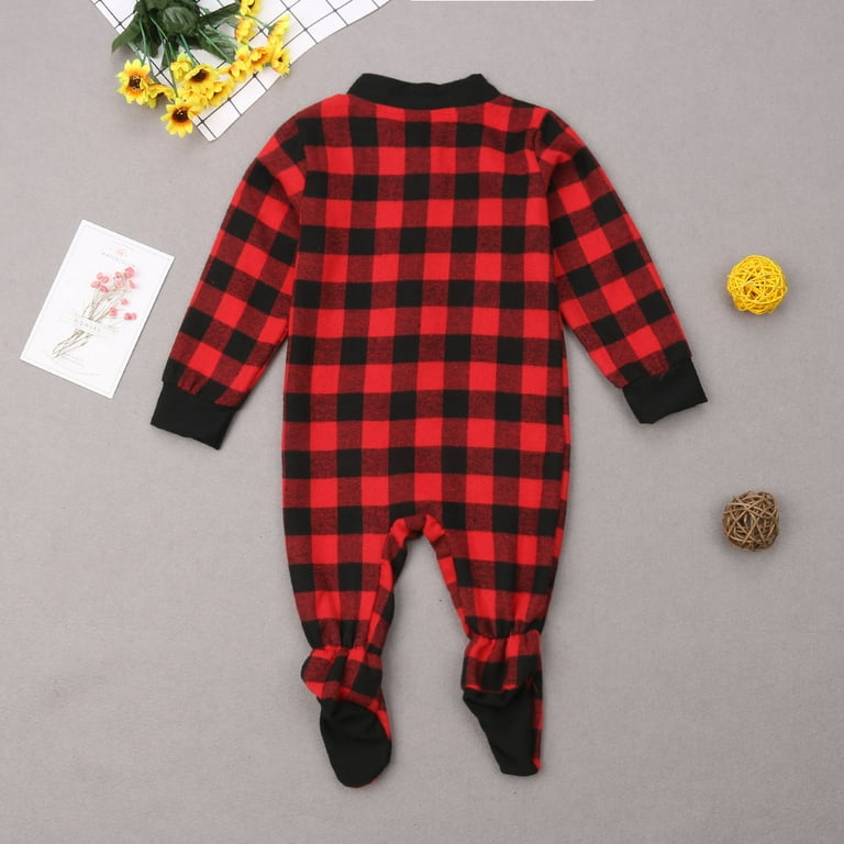 Buffalo plaid pajamas baby hotsell