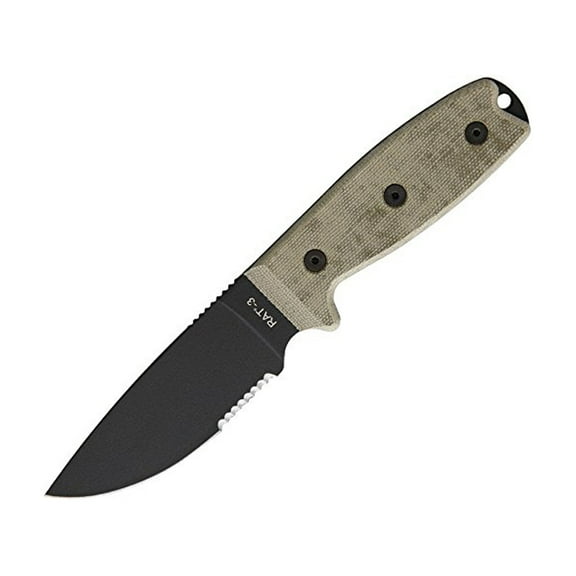 RAT-3 Serrated w/Nylon Sheath
