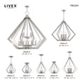 thumbnail image 2 of Livex Lighting Prism 15 Light Foyer Chandelier in Brushed Nickel, 2 of 8