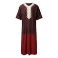 thumbnail image 1 of Islam Kaftan Men Marroquí Caftán Hembroide Djellaba Abaya, 1 of 7