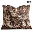 thumbnail image 3 of HuiXinOu Pack Of 2 Vintage Floral Throw Pillow Covers, 18x18 Boho Rural Accent Decorative Pillowcases, Soft Fabric Square Cushion Covers for Sofa Bedroom Living Room, 3 of 6