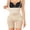 Beige, variant on Women's Shapewear Tummy Control Fajas Colombianas Moldeadoras Body Shaper Bodysuit Butt Lifting Open Bust Romper