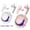 (Pack of 2) White-Pink, variant on Bluetooth in-ear headphones HK6 digital display gaming sports transparent second-generation wireless Bluetooth headphones-Pink,Pink
