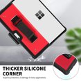 thumbnail image 3 of SOATUTO for Microsoft Surface Pro 8 13 inch Case With Hand Strap & Shoulder Strap Rugged Military Drop Tested Protective Cover Fit Type Cover Keyboard For Microsoft Surface Pro 8 13" 2021 - Red, 3 of 6