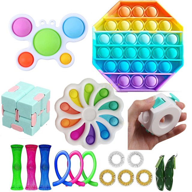 SAYOO Ensemble de Jouets Sensoriels Anti-Stress 23 Pcs Jouets Anti-Anxiété