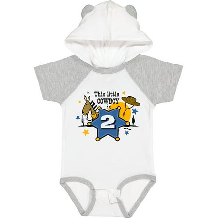 

Inktastic Little Cowboy 2nd Birthday Boys Baby Bodysuit