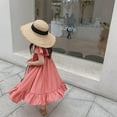 thumbnail image 3 of Xinhuaya Children Flying Sleeve Dresses Summer Girls Holiday Style Dress Skirt, 3 of 7