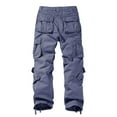 thumbnail image 6 of Matchstick Men's Retro Relaxed Plus Size Cargo Pants with Multi Pockets, 6 of 7