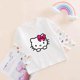 thumbnail image 4 of Camiseta de manga larga de verano para niñas de Hello Kitty, camisetas falsas de dos piezas de estilo extranjero para bebés, camisetas con protección solar para niños, ropa para niños, 4 of 4