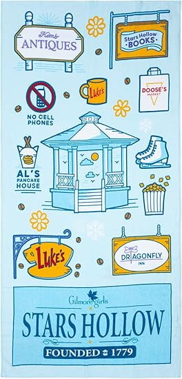 Gilmore Girls Small Town Charm Beach Towel & Tote Bag Set