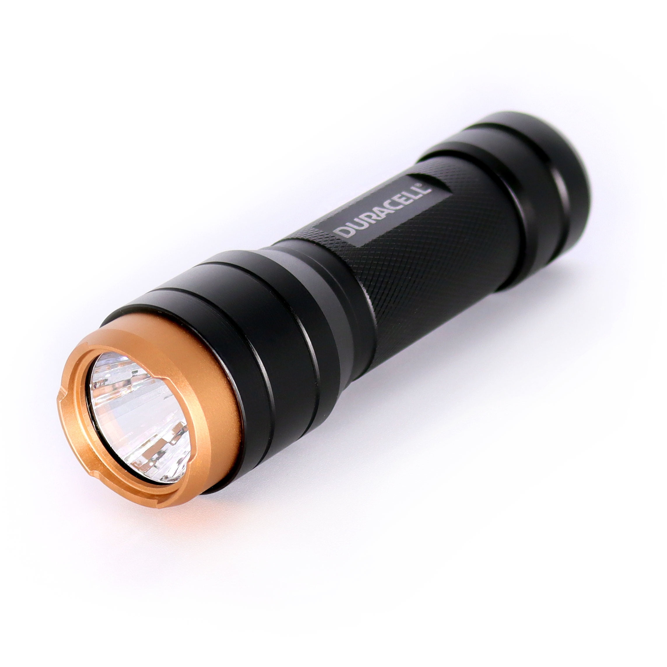 Duracell 2 Pack 400 LM LED Flashlights, with 3 Beam Settings, Duracell AAA Batteries Included.