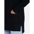 thumbnail image 5 of Time and Tru Women's Open Front Cardigan Sweater with Long Sleeves, Sizes XS-XXXL, 5 of 6