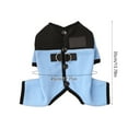 thumbnail image 2 of Dog Cat Winter Clothes L Size Blue Four Legged Fleece Warm Suit with Leash Feature for Medium Pets, 2 of 6