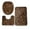 Brown, variant on Bathroom Rugs Sets 3 Piece Bath Mat for Bathroom Non-Slip Bathroom Mats Water Absorbent Bath Rug Floor Mats Soft Washable Shower Rug with U-Shaped Contour Rug Toilet Lid Cover