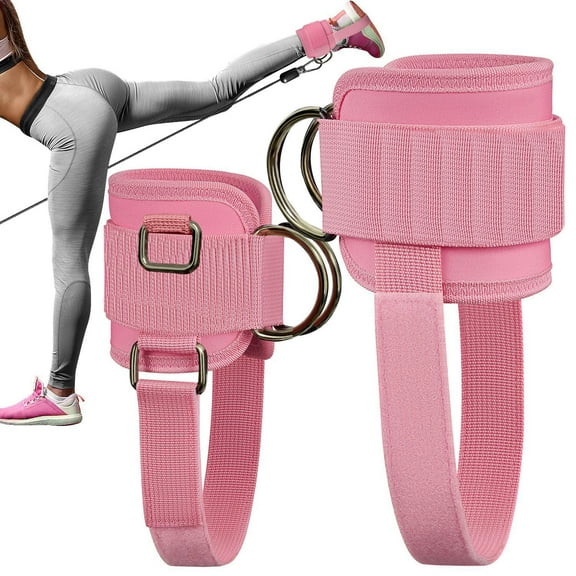 WQQQW Ankle Strap for Cable Machine, Adjustable Gym Cable Ankle Straps for Glute Workouts, Leg Extensions, Curls, Booty Hip Abductors