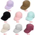 thumbnail image 2 of Adjustable Unisex Suede Baseball Cap Curved Brim Hat Solid Color Outdoor Sports Hat, 2 of 6
