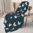 thumbnail image 3 of Rateoe Funny Chicken Pattern Flannel Throw Blanket, Ultra-soft Blanket for Bed, Couch, Car, Hypoallergenic Anti-pilling blanket-50"x40"(Vertical), 3 of 6