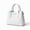 White, variant on Women’s PU Leather Ribbed Tote Handbag with Top Handles and Crossbody Strap, Multiple Colors, 29cm