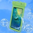 thumbnail image 1 of Funda impermeable con cordón desmontable - Bolsa estanca IPX8 para iPhone 12/11/SE/XS/XR/8/7/6 Plus y Samsung S21/S20/S10 - Pantalla táctil compatible para natación, playa y actividades al aire libre, 1 of 5