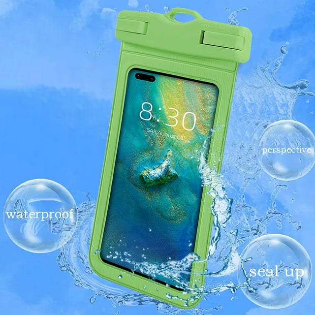 Funda impermeable con cordón desmontable - Bolsa estanca IPX8 para iPhone 12/11/SE/XS/XR/8/7/6 Plus y Samsung S21/S20/S10 - Pantalla táctil compatible para natación, playa y actividades al aire libre