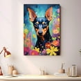 thumbnail image 2 of German Pinscher Dog Arts Canvas - Large Abstract Paintings Colorfull Wall Art Dog Decor Dog Room Decor Animal Wall Art Animal Canvas, 2 of 4