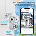 thumbnail image 5 of 1080P Wireless WIfi Camera Outdoor Multi Lens Surveillance Camera, Two Way Intercom Night Vision Baby Monitor, 5 of 10