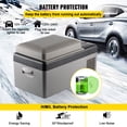 thumbnail image 3 of VEVOR Portable Refrigerator 21 Quart(20 Liter),12 Volt Refrigerator App Control(-4℉~68℉),Car Refrigerator Electric Compressor Cooler with 12/24v DC & 110-240v AC, 3 of 10