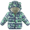 thumbnail image 2 of Staki Winter Coats Puffer Padded Jacket for Toddler Boys Kids Light Outwear Cute Bear Ears with Hoods Clothing Winter Coat Boy 12M,18M,24M,2T,3T,4T,5T,6Y(Green,12-18 Months), 2 of 7