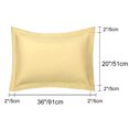 thumbnail image 2 of PiccoCasa Soft 1800 Microfiber Oxford Pillowcases 2Pcs, King Gold, 2 of 8