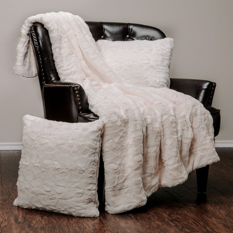 Fuzzy blanket and pillow set sales