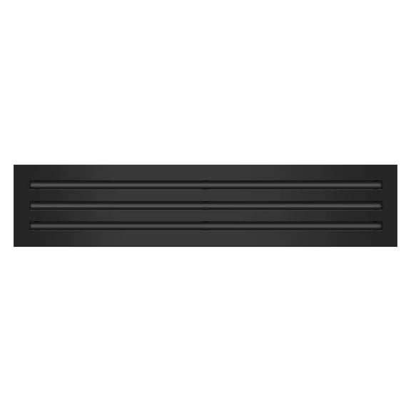 BUILDMART - 28x6 Modern AC Vent Cover - Decorative Black Aluminum Air Vent - Standard Linear Slot Diffuser - Heating and Cooling Register Grille for Ceiling, Walls & Floors - Texas Buildmart
