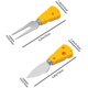 thumbnail image 2 of Juego de cuchillos para queso, 4 Uds., pala para queso de acero inoxidable amarillo, tenedor para queso, cuchillos para queso, juego de accesorios de cocina con cerámica, 2 of 4