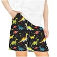 thumbnail image 2 of Pounoo New 2025 Girls Shorts Size 10-12 Cute Print Summer Shorts Elastic Waisted with Pocket Stretchable Shorts for Girls, 2 of 5