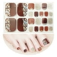 thumbnail image 3 of Women Fashion Fashion Foot Nail Sticker Gradient Gold Pink Foot Nail Sticker, 3 of 3