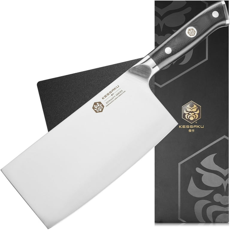 Kessaku 7-Inch Meat Cleaver Butcher Knife - Dynasty Series