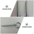 thumbnail image 3 of CTIRCHIU 10Pcs Safety Screw Hooks Stainless Steel Ceiling Hooks for Home Hanging Plants Towels Lamps, 3 of 8