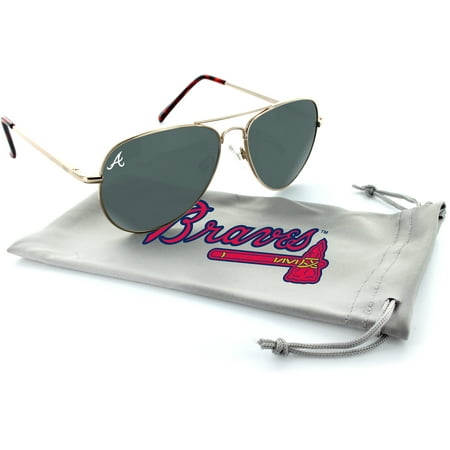 Atlanta Braves Estrada Engraved Aviator Sunglasses - OSFA