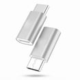 thumbnail image 2 of 2x Afflux USB-C Connector Aluminum USB Type C Male to Micro USB Female Adapter Charge Sync Converter For Samsung Galaxy S8 S8 Plus Nexus 5X 6P LG G5 G6 V20 HTC M10 Google Pixel XL OnePlus 2 3, 2 of 2