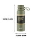 thumbnail image 2 of Botella de agua deportiva portátil de acero inoxidable de gran capacidad de 650 ml con aislamiento térmico para mujer., 2 of 4