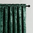 thumbnail image 2 of Crushed Velvet Curtains with Rod Pocket Luxurious Thermal Insulated Soundproof Drapes for Office, Soft and Durable Light-Filtering Window Treatments, 2 Panels, 2 of 8